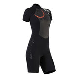 Maxbell Women One-piece Wetsuit Back Zip Diving Swimwear Dive Suit Jumpsuit Short L