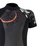 Maxbell Women One-piece Wetsuit Back Zip Diving Swimwear Dive Suit Jumpsuit Short XL