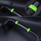 Max Maxb Bike Drop Bar Tape Bundle Fixed Gear Bicycle Handlebar Tape Fixed Ring Green
