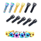 Max Maxb 6 Pieces Fixed Gear Bicycle Handlebar Stem Screw Bolt Washer M5x18 Colorful