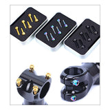 Max Maxb 6 Pieces Fixed Gear Bicycle Handlebar Stem Screw Bolt Washer M5x18 Colorful