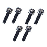 Maxbell 6 Pieces Fixed Gear Bicycle Handlebar Stem Screw Bolt Washer M5x18 Black