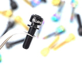 Maxbell 6 Pieces Fixed Gear Bicycle Handlebar Stem Screw Bolt Washer M5x18 Black