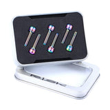Maxbell 6 Pieces Fixed Gear Bicycle Handlebar Stem Screw Bolt Washer M5x20 Colorful