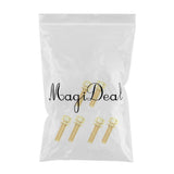 Maxbell 6 Pieces Fixed Gear Bicycle Handlebar Stem Screw Bolt Washer M5x20 Gold