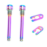 Maxbell 2pcs Bicycle M4 Bolt Threaded Hydraulic Disc Brake Plug Fixed Bolts Colorful