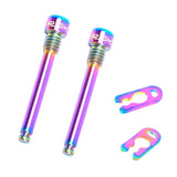 Maxbell 2pcs Bicycle M4 Bolt Threaded Hydraulic Disc Brake Plug Fixed Bolts Colorful