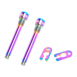 Maxbell 2pcs Bicycle M4 Bolt Threaded Hydraulic Disc Brake Plug Fixed Bolts Colorful