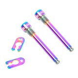 Maxbell 2pcs Bicycle M4 Bolt Threaded Hydraulic Disc Brake Plug Fixed Bolts Colorful