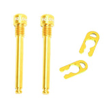 Maxbell 2pcs Bicycle M4 Bolt Threaded Hydraulic Disc Brake Plug Fixed Bolts Gold