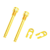 Maxbell 2pcs Bicycle M4 Bolt Threaded Hydraulic Disc Brake Plug Fixed Bolts Gold