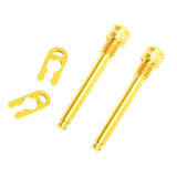 Maxbell 2pcs Bicycle M4 Bolt Threaded Hydraulic Disc Brake Plug Fixed Bolts Gold