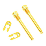 Maxbell 2pcs Bicycle M4 Bolt Threaded Hydraulic Disc Brake Plug Fixed Bolts Gold