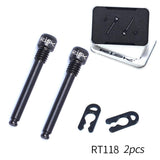 Maxbell 2pcs Bicycle M4 Bolt Threaded Hydraulic Disc Brake Plug Fixed Bolts Black