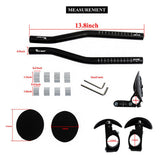 Maxbell 1 Pair Bike Rest Handlebar Cycling Aero Bar Relaxation Arm Rest Handle Bar