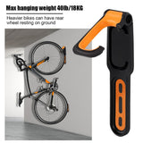 Maxbell Vertical Bicycle Wall Hook Mount Holder Bike Rack Indoor Storage Orange