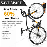 Maxbell Vertical Bicycle Wall Hook Mount Holder Bike Rack Indoor Storage Orange