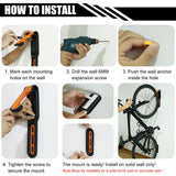Maxbell Vertical Bicycle Wall Hook Mount Holder Bike Rack Indoor Storage Orange