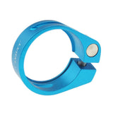 Maxbell 34.9mm SeatPost Clamp Tube Clip Quick Release Mountain Road Bike Part Blue