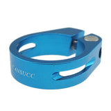 Maxbell 34.9mm SeatPost Clamp Tube Clip Quick Release Mountain Road Bike Part Blue