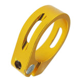 Maxbell 34.9mm SeatPost Clamp Tube Clip Quick Release Mountain Road Bike Part Golden
