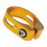 Maxbell 31.8mm SeatPost Clamp Tube Clip Quick Release Mountain Road Bike Part Golden