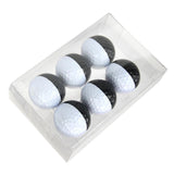 Maxbell 6pcs Golf Ball for Match Practice Play Golfer Gift Black White