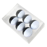 Maxbell 6pcs Golf Ball for Match Practice Play Golfer Gift Black White