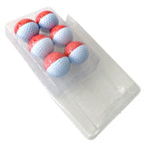 Maxbell 6pcs Golf Ball for Match Practice Play Golfer Gift Red White