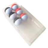 Max Maxb 6pcs Golf Ball for Match Practice Play Golfer Gift Black White + Red White