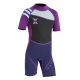 Maxbell 2.5mm Kids Short Sleeve Wetsuit Beach Diving Swimwear Swimsuit XL