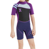 Maxbell 2.5mm Kids Short Sleeve Wetsuit Beach Diving Swimwear Swimsuit XL