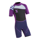 Maxbell 2.5mm Kids Short Sleeve Wetsuit Beach Diving Swimwear Swimsuit XXL