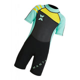 Maxbell Kids Short Sleeve Wetsuit Beach Diving Swimwear Swimsuit M