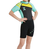 Maxbell Kids Short Sleeve Wetsuit Beach Diving Swimwear Swimsuit L