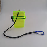 Maxbell Waterproof Dry Box Container Clip for Scuba Diving Snorkel Kayak Yellow