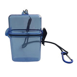 Maxbell Waterproof Dry Box Container Clip for Scuba Diving Snorkel Kayak Blue