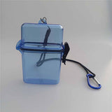 Maxbell Waterproof Dry Box Container Clip for Scuba Diving Snorkel Kayak Blue