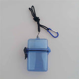 Maxbell Waterproof Dry Box Container Clip for Scuba Diving Snorkel Kayak Blue