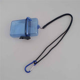 Maxbell Waterproof Dry Box Container Clip for Scuba Diving Snorkel Kayak Blue