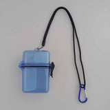 Maxbell Waterproof Dry Box Container Clip for Scuba Diving Snorkel Kayak Blue