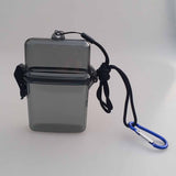 Maxbell Waterproof Dry Box Container Clip for Scuba Diving Snorkel Kayak Gray