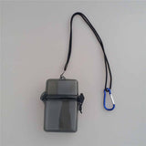 Maxbell Waterproof Dry Box Container Clip for Scuba Diving Snorkel Kayak Gray