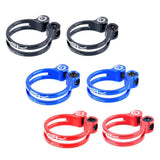 Max Maxb Bike Seat Post Clamp Ultralight Bicycle Seatpost Clip Black 31.8mm