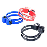Max Maxb Bike Seat Post Clamp Ultralight Bicycle Seatpost Clip Black 31.8mm