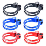 Max Maxb Bike Seat Post Clamp Ultralight Bicycle Seatpost Clip Black 31.8mm