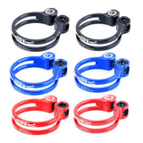 Max Maxb Bike Seat Post Clamp Ultralight Bicycle Seatpost Clip Black 31.8mm