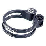 Max Maxb Bike Seat Post Clamp Ultralight Bicycle Seatpost Clip Black 31.8mm