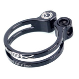 Max Maxb Bike Seat Post Clamp Ultralight Bicycle Seatpost Clip Black 31.8mm