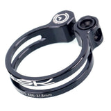 Max Maxb Bike Seat Post Clamp Ultralight Bicycle Seatpost Clip Black 31.8mm